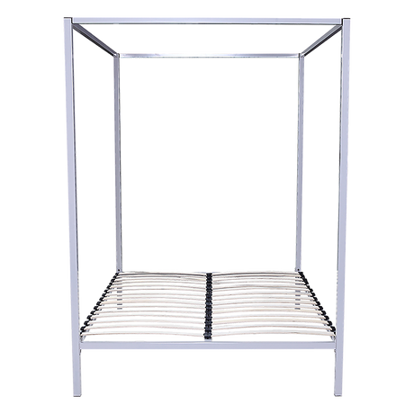 Ravello Cream Queen bed frame in a modern bedroom