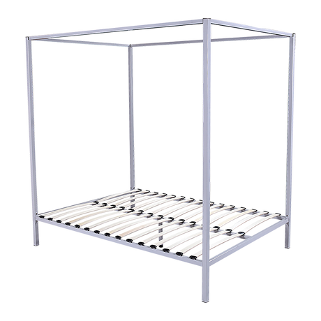 Elegant Four Poster Queen Bed Frame