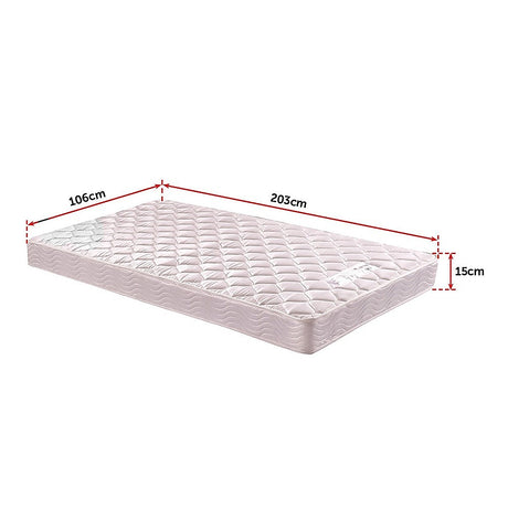 Innerspring Mattress, 15cm King Single
