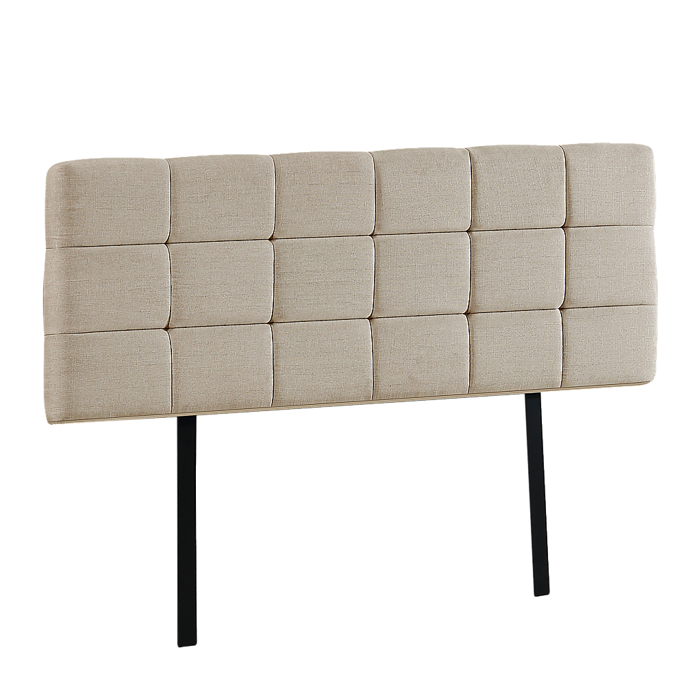 Tom Groggin Rectangular Bed Head, Beige Queen