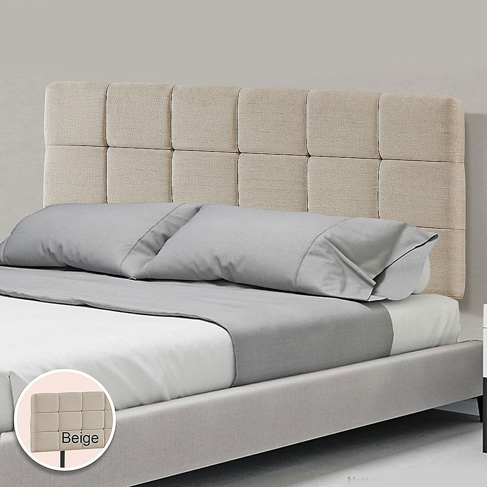 Tom Groggin Rectangular Bed Head, Beige Queen