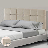Tom Groggin Rectangular Bed Head, Beige Queen