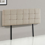 Tom Groggin Rectangular Bed Head, Beige Queen