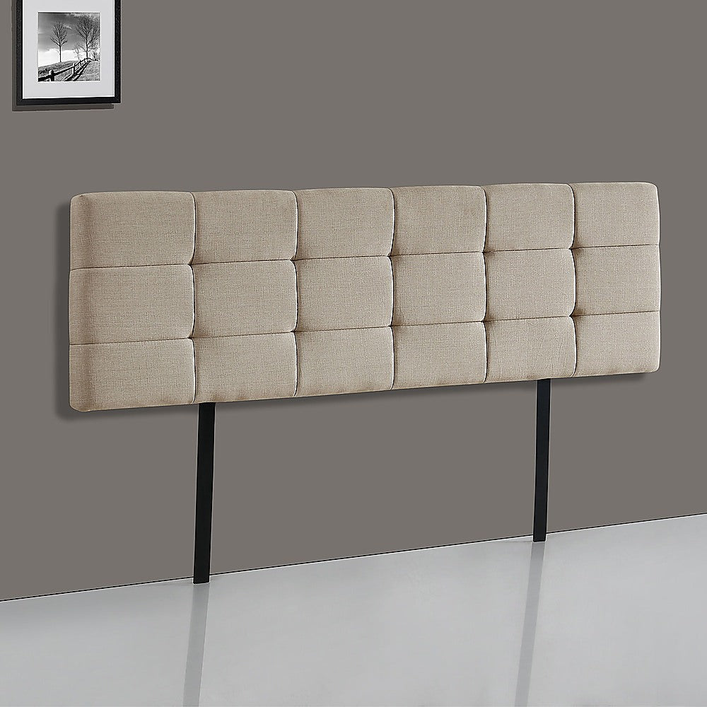 Tom Groggin Rectangular Bed Head, Beige King