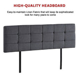 Billilingra Linen Bed Head, Grey King