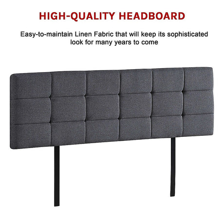 Billilingra Linen Bed Head, Grey King