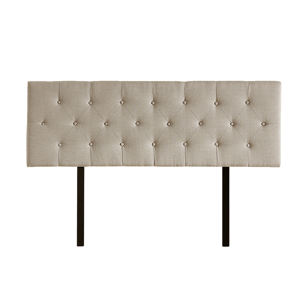 Billilingra Linen Bed Head, Beige Double