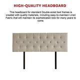 Billilingra Linen Bed Head, Beige Double