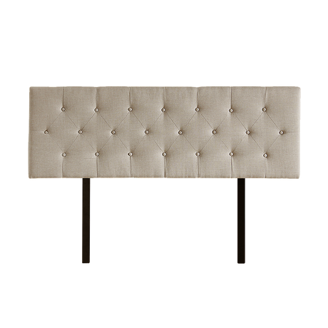 Billilingra Linen Bed Head, Beige Queen