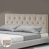 Billilingra Linen Bed Head, Beige King