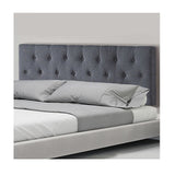 Billilingra Linen Bed Head, Grey Double