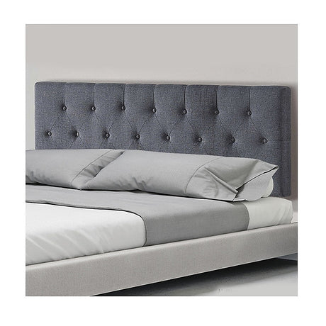 Billilingra Linen Bed Head, Grey Double