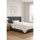 Billilingra Linen Bed Head, Grey King