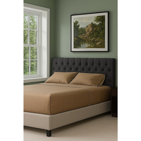 Billilingra Linen Bed Head, Grey King