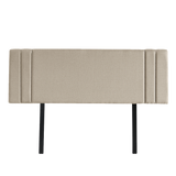 Billilingra Linen Bed Head, Beige Queen
