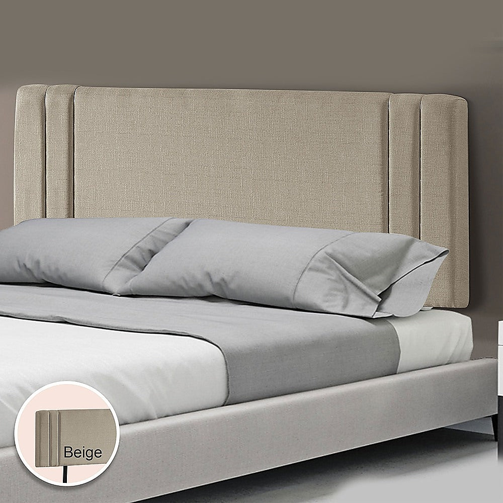 Billilingra Linen Bed Head, Beige King