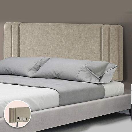Billilingra Linen Bed Head, Beige King