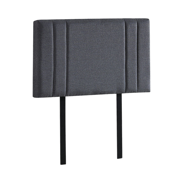 Linen Fabric Single Bed Deluxe Headboard Bedhead - Grey