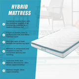 Medium firm hybrid memory foam and innerspring mattress, 20cm king