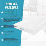 Medium firm gel memory foam mattress, 25cm queen