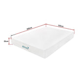 Medium firm gel memory foam mattress, 25cm queen