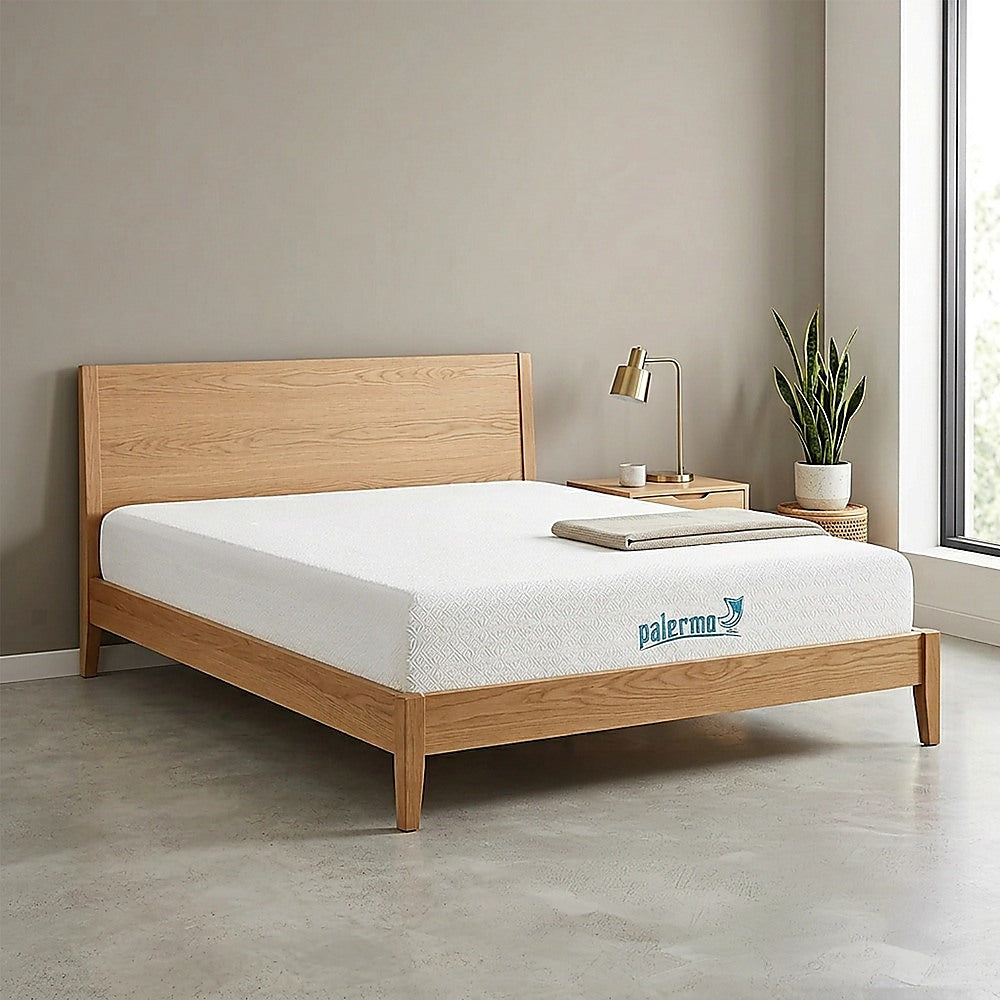 Medium firm gel memory foam mattress, 25cm queen