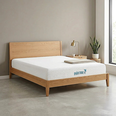 Medium firm gel memory foam mattress, 25cm queen
