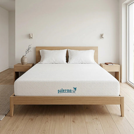 Medium firm gel memory foam mattress, 25cm queen