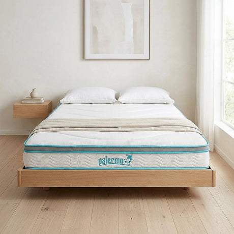 Medium firm memory foam hybrid mattress, 20cm queen