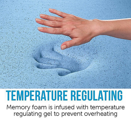 Medium firm gel memory foam mattress, 25cm double