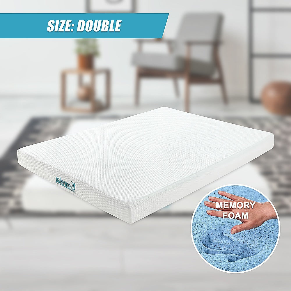 Medium firm gel memory foam mattress, 25cm double