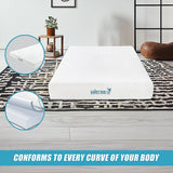 Medium firm gel memory foam mattress, 25cm double