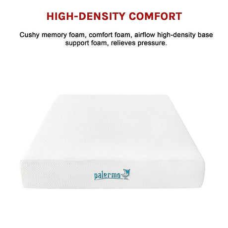 Medium firm gel memory foam mattress, 25cm double
