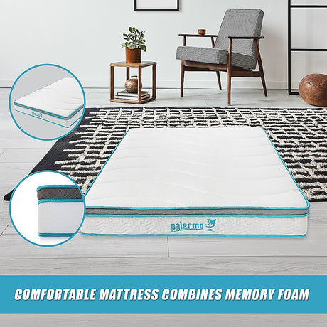 Medium firm memory foam hybrid mattress, 20cm double