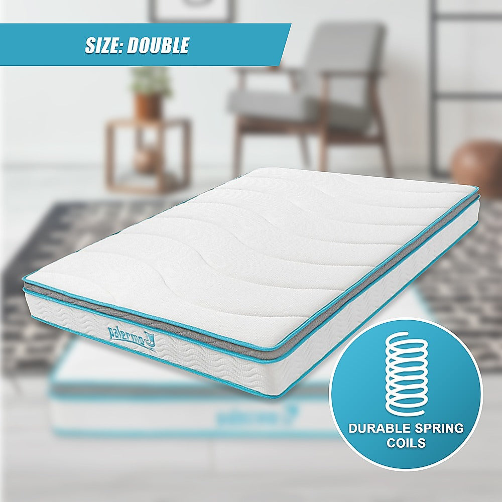 Medium firm memory foam hybrid mattress, 20cm double