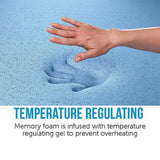 Medium firm gel memory foam mattress, 25cm king single