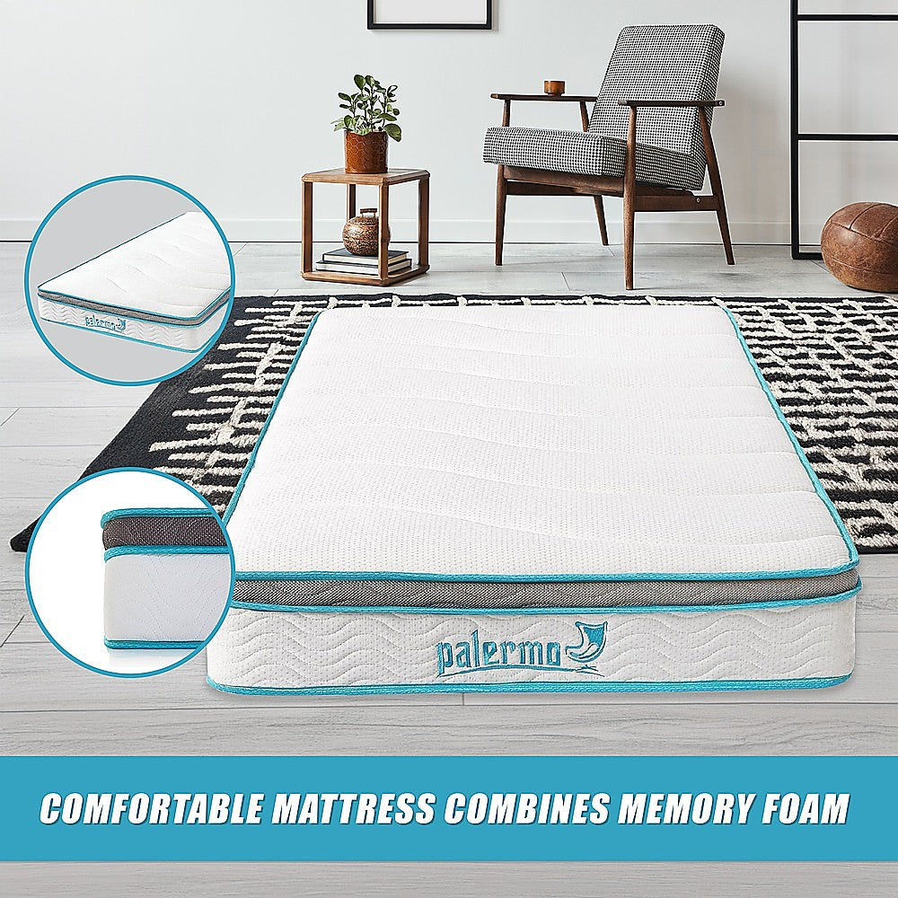 Medium firm memory foam hybrid mattress, 20cm king single