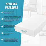 Medium firm gel memory foam mattress, 25cm single