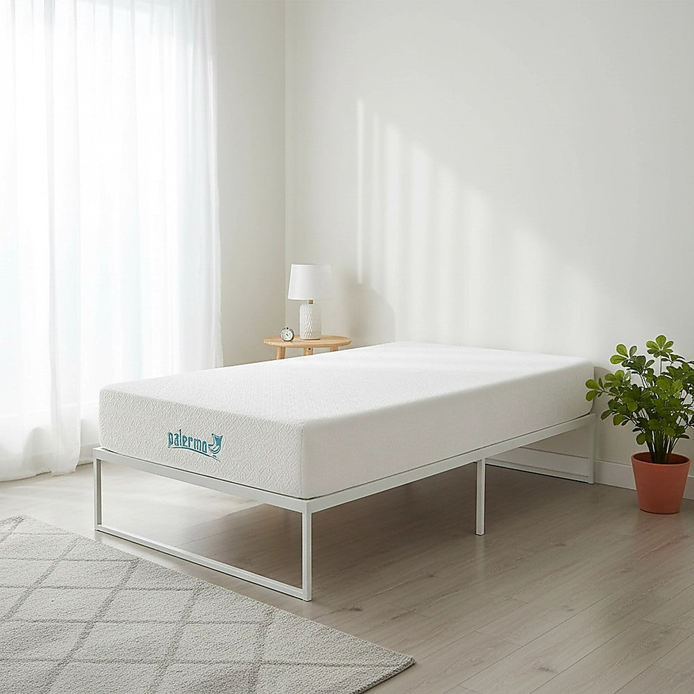 Medium firm gel memory foam mattress, 25cm single