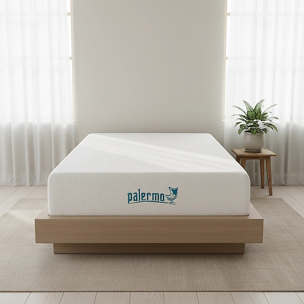 Medium firm gel memory foam mattress, 25cm single