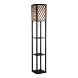 Elegant Shelf Floor Lamp with Diffused Light
