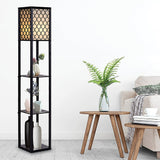 Elegant Shelf Floor Lamp with Diffused Light