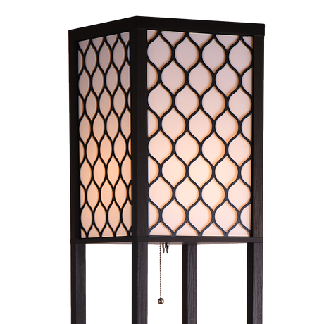 Elegant Shelf Floor Lamp with Diffused Light
