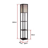Elegant Shelf Floor Lamp with Diffused Light