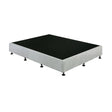 Capri Light Grey Queen bed frame in a modern bedroom