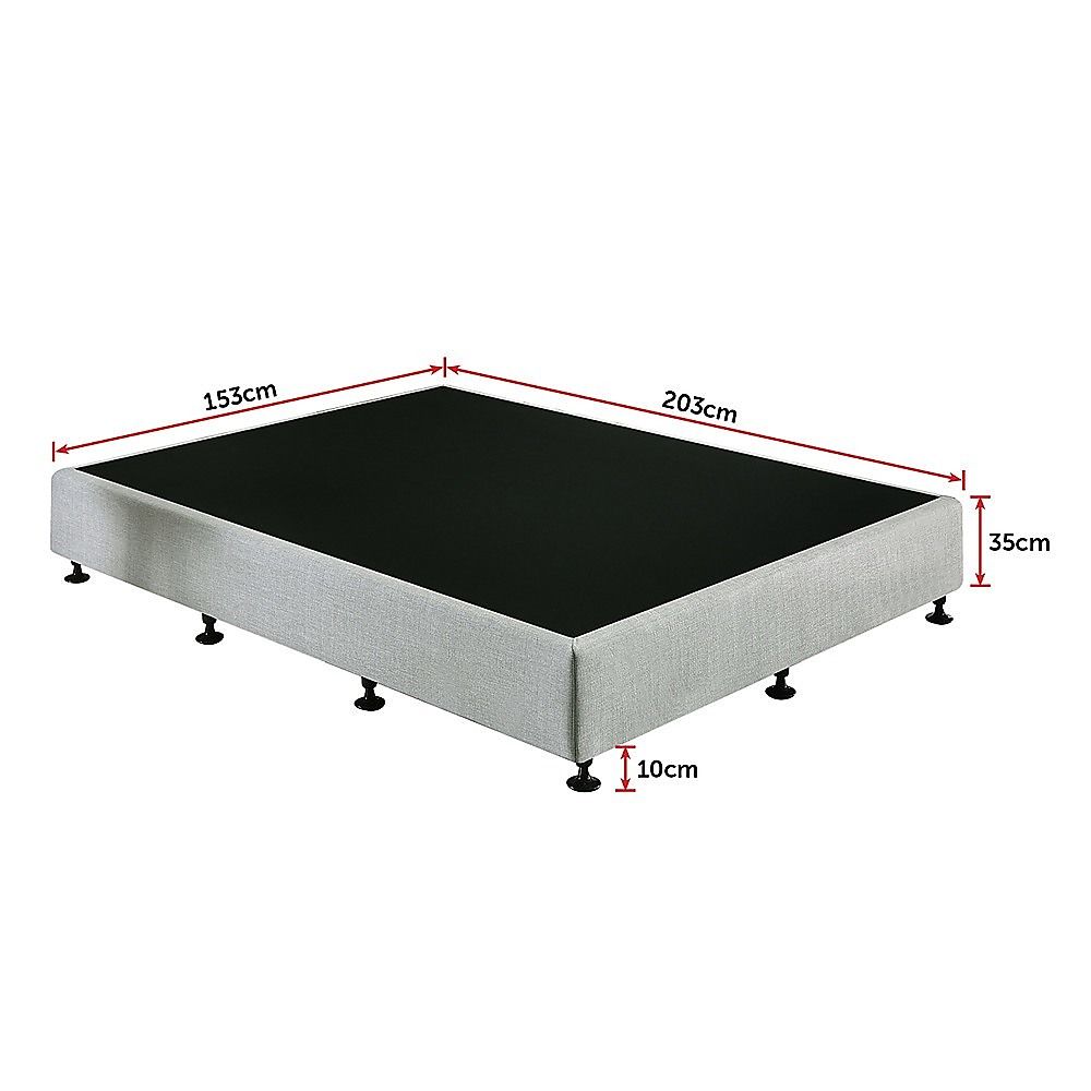 Capri Queen Ensemble Bed Base, Light Grey