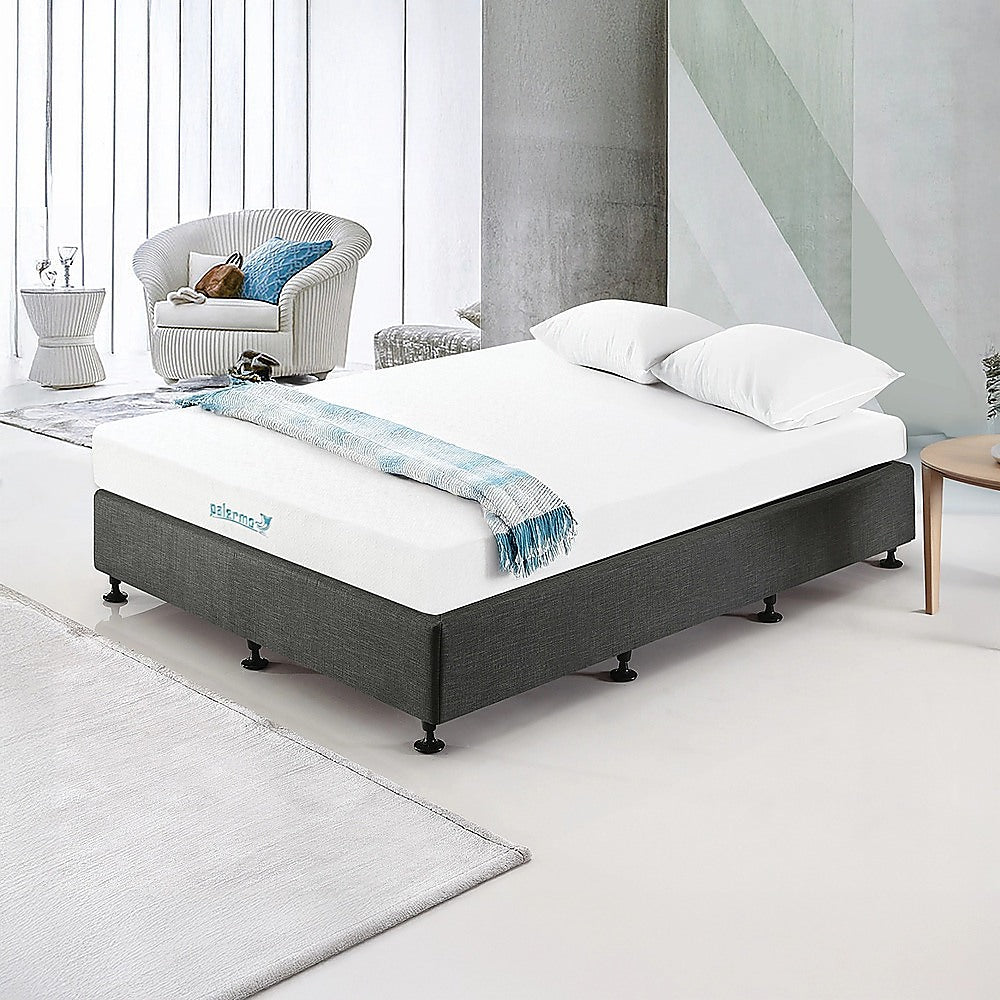 Palermo Queen Ensemble Bed Base - Platinum Graphite
