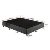 Palermo Queen Ensemble Bed Base - Platinum Graphite