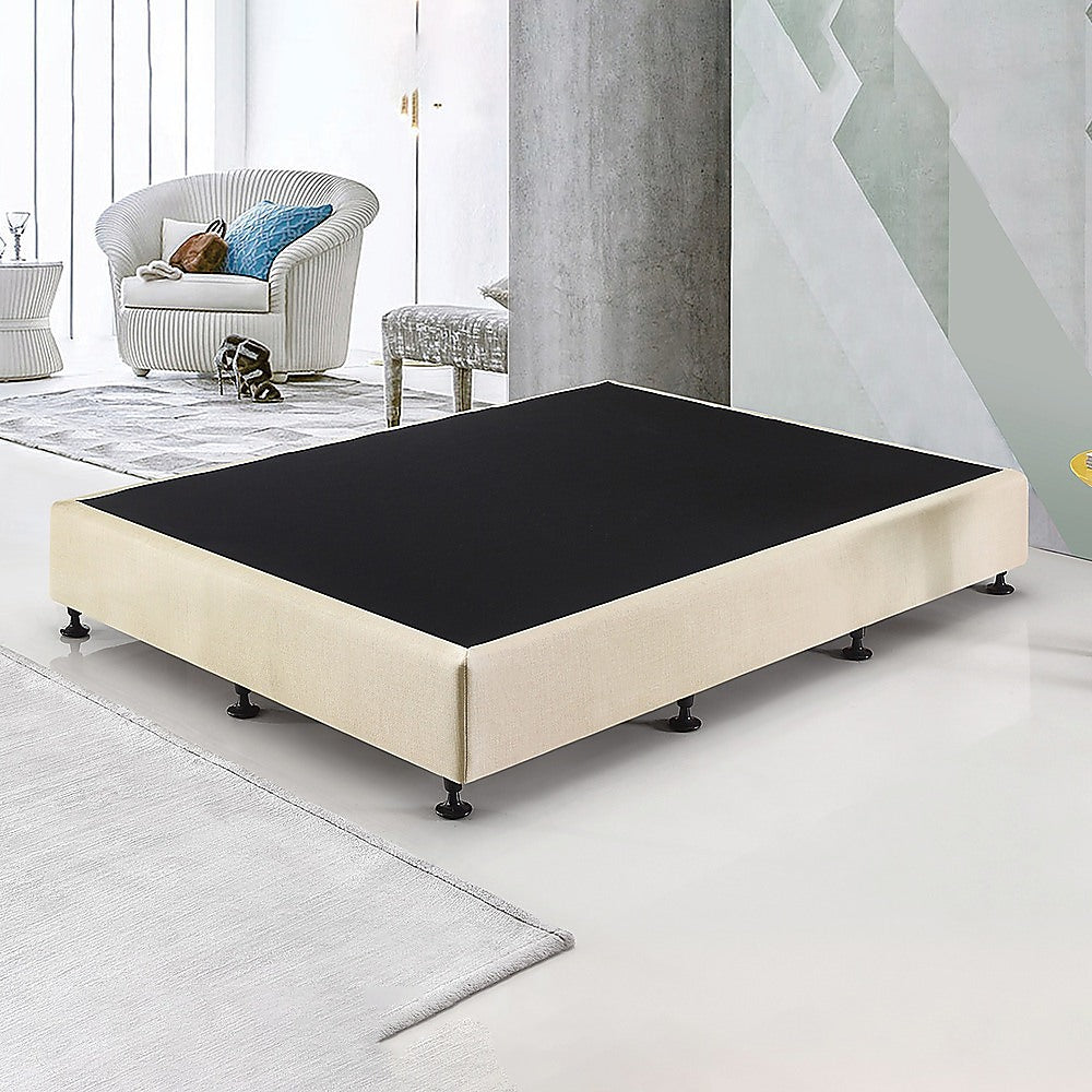 Palermo Queen Ensemble Bed Base - Platinum Natural Sand
