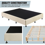 Palermo Queen Ensemble Bed Base - Platinum Natural Sand